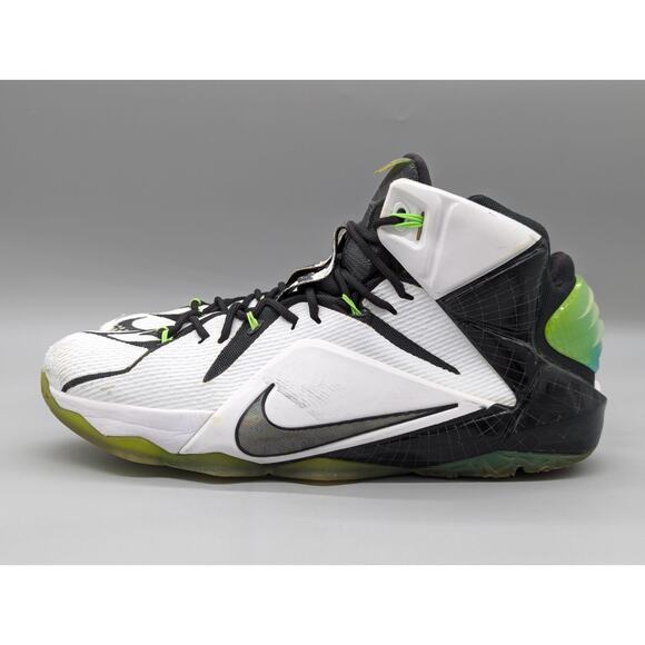 Nike LeBron 12 All Star Game 742549-190 Sneakers Shoes White Green Size 12 main image 6